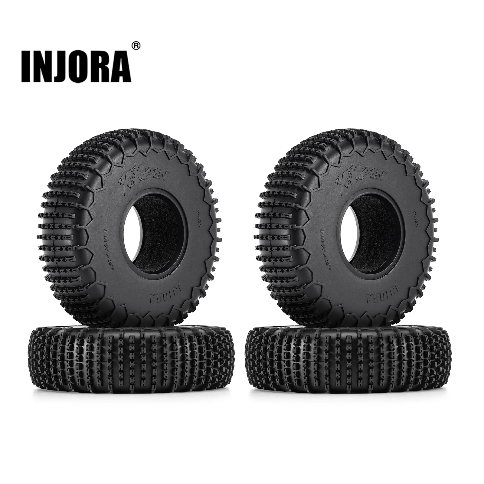 INJORA S5 122*36mm 1.9" XHX Pin Wheel Tires for 1/10 RC Crawler Car (T1923)
