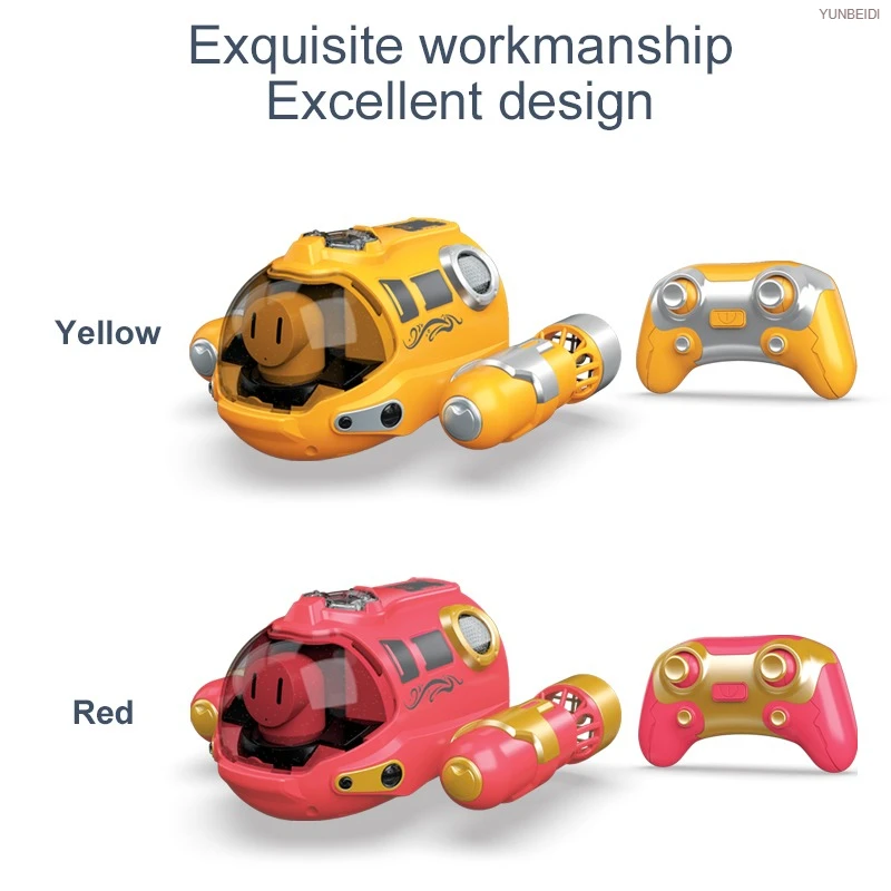 Remote-controlled Electric Boat 2.4G_Hz Waterproof Spray Light RC Electric Steam Boat Toy for Boys and Girls Kids Festival Gifts