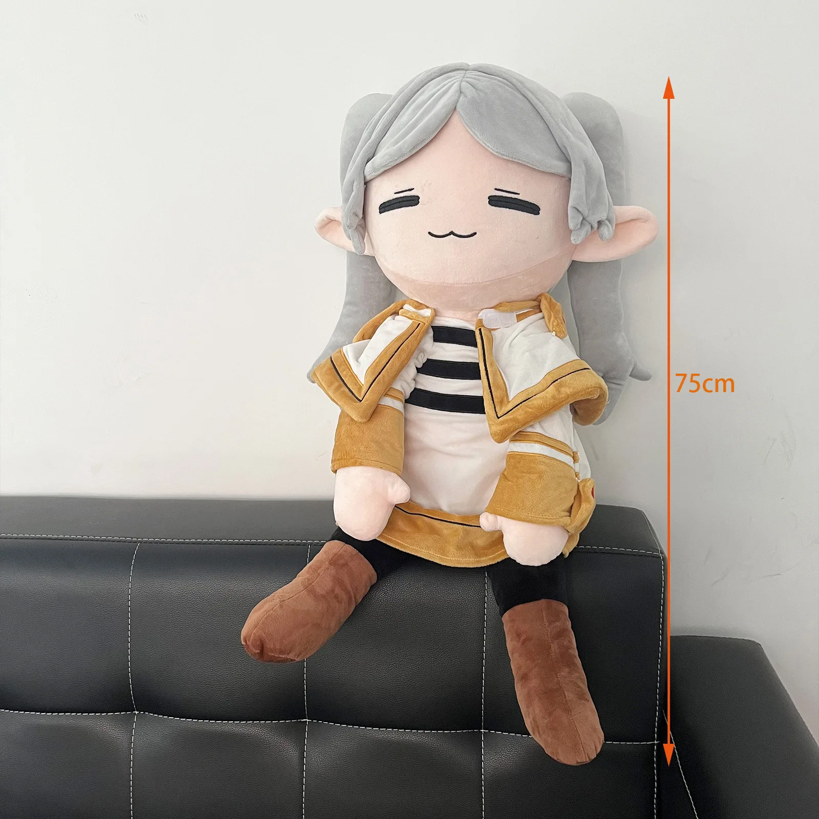 75cm Giant Frieren At The Funeral Plush Doll Toys Cute Cartoon Anime Figure Plushie Doll Stuffed Anime Periphery Toys Kids Gifts