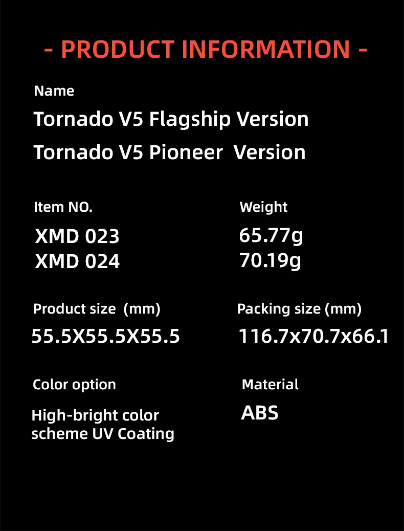[JudyCube] QiYi X-Man Tornado V5 Pioneer UV Black Core 3x3 Magnetic Magic Speed Cube Qiyi XMD Tornado V5M Flagship UV Puzzle Toy