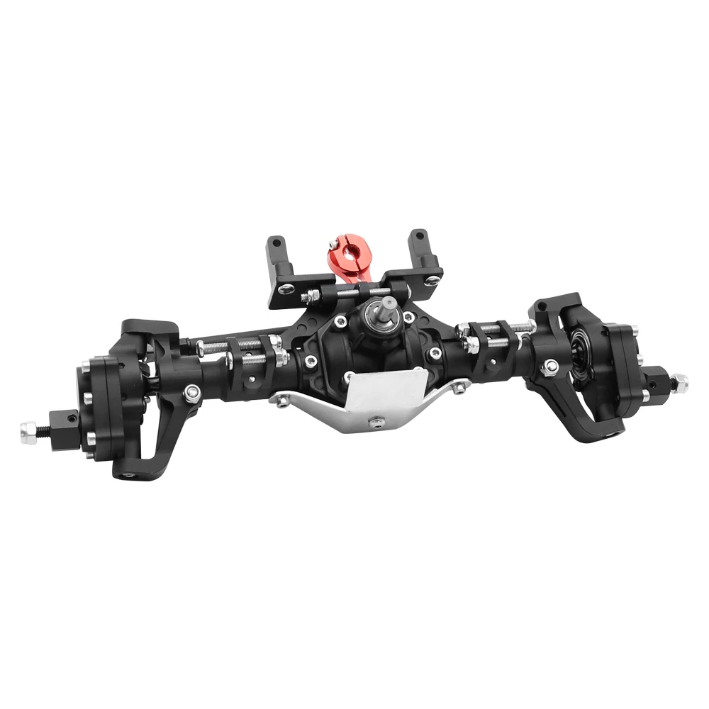 Front and Rear Portal Axle CNC Aluminum Alloy Anodized for 1/10 RC Rock Crawler Axial SCX10 II Spiral Gear 90046 90047 D90 RC4WD