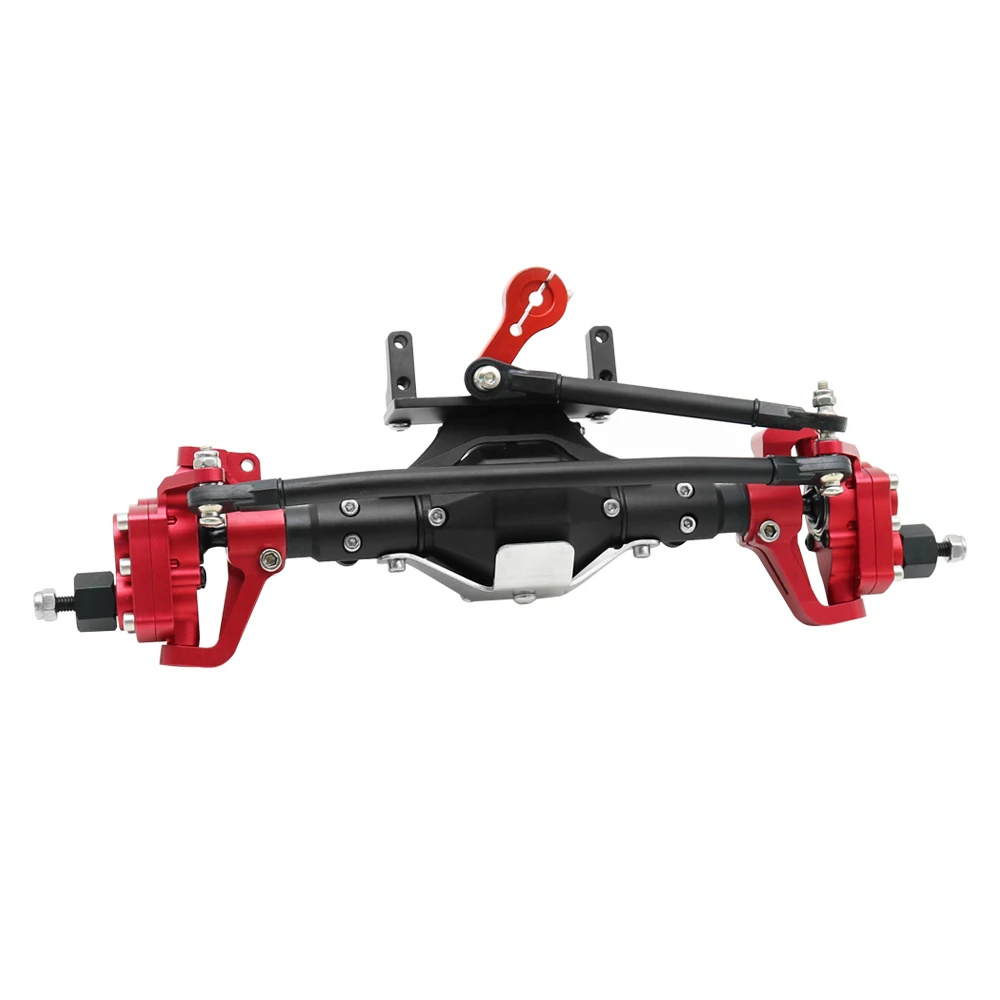 Front and Rear Portal Axle CNC Aluminum Alloy Anodized for 1/10 RC Rock Crawler Axial SCX10 II Spiral Gear 90046 90047 D90 RC4WD