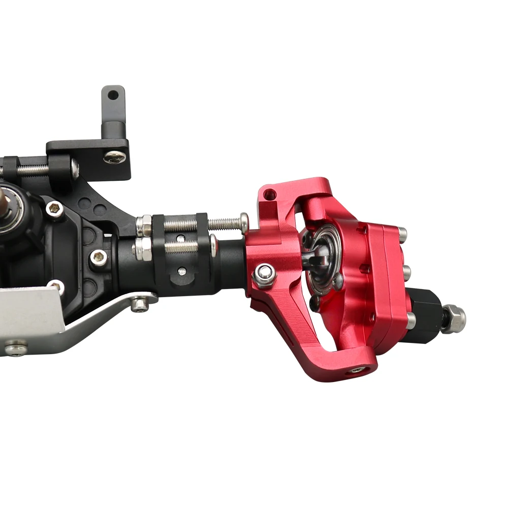 Front and Rear Portal Axle CNC Aluminum Alloy Anodized for 1/10 RC Rock Crawler Axial SCX10 II Spiral Gear 90046 90047 D90 RC4WD