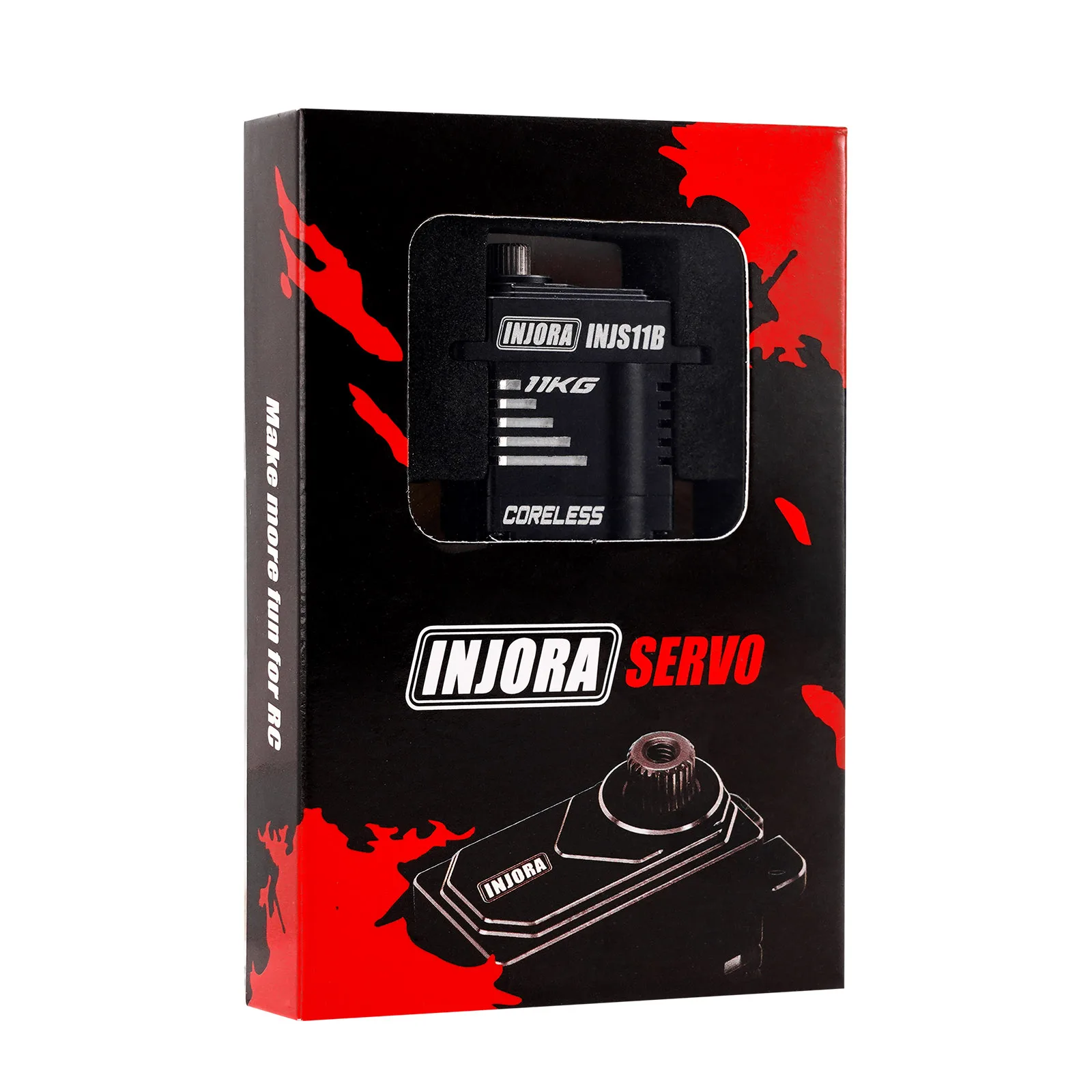 INJORA 11KG INJS11B Coreless Servo with Tray & Horn for 1/24 SCX24 AX24