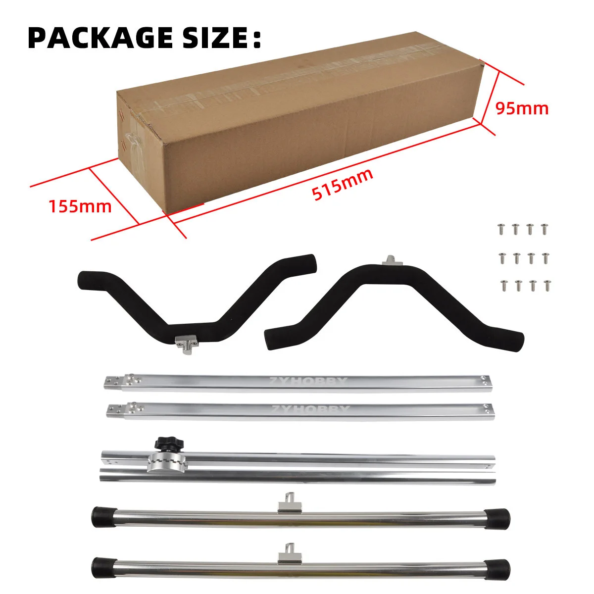 Model Airplane Display Stand Folding Aluminum Alloy Support Bracket Multi-Function Bracket for RC Model