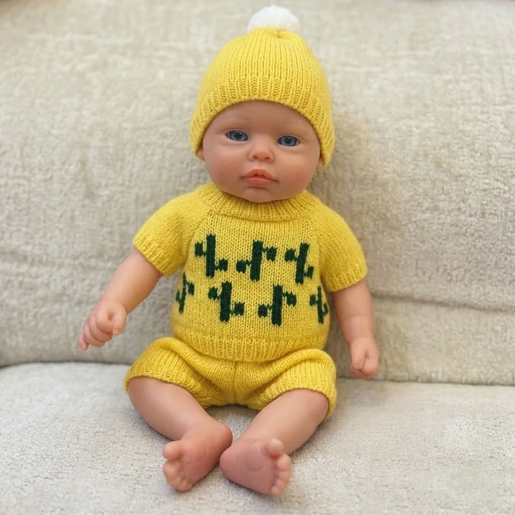 33CM Silicone Toy Reborn Doll Painted Full Body Soft Silicone Reborn Doll Toys For Kid's Christmas Gifts Corpo De Silicone