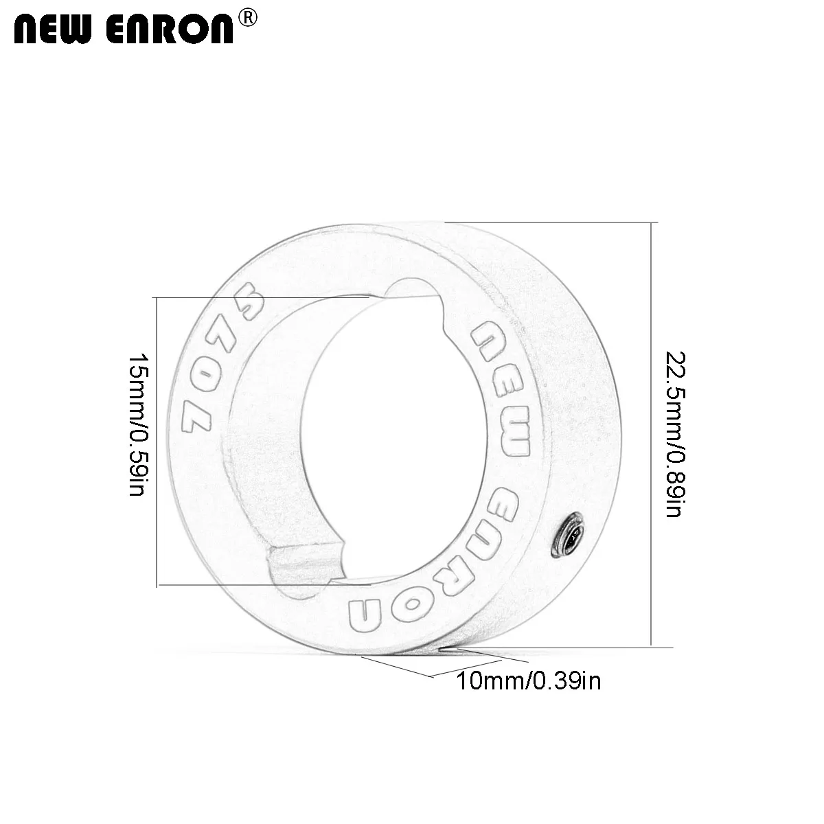 NEW ENRON Aluminum 7075-T6 Drive Cup Sleeves For RC CAR Traxxas 1/6 XRT 1/10 Maxx 1/7 UDR 1/6 SLEDGE 1/5 X-Maxx
