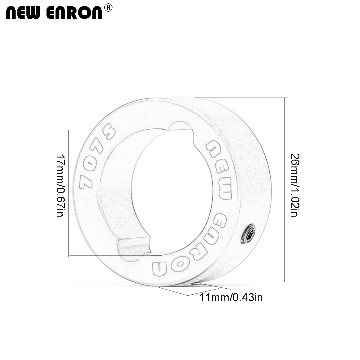 NEW ENRON Aluminum 7075-T6 Drive Cup Sleeves For RC CAR Traxxas 1/6 XRT 1/10 Maxx 1/7 UDR 1/6 SLEDGE 1/5 X-Maxx
