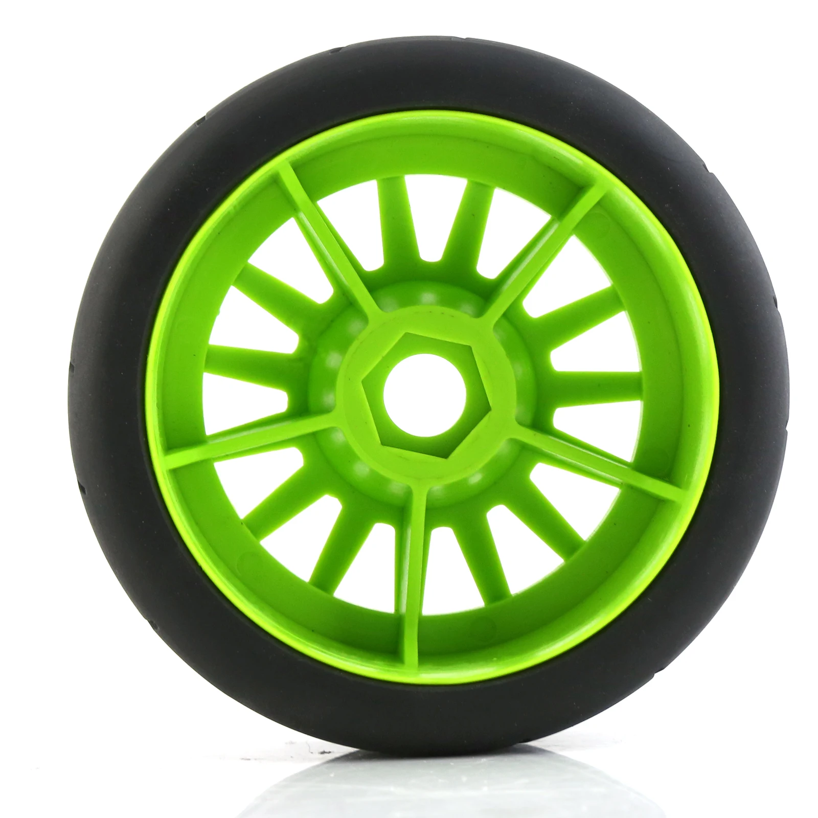 4pcs Rubber 1/8 RC On Road Car Tires and Wheels for 1:8 RC On-Road Racing Car HPI WR8 HSP Hobao ARRMA Redcat Losi Kyosho VRX
