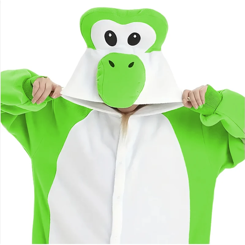 Yoshi Cosplay Clothes For Adults Onesies Women Kigurumi Full Body Pajamas Christmas Sleepwear Whole Costume Halloween Gift