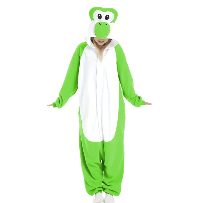 Yoshi Cosplay Clothes For Adults Onesies Women Kigurumi Full Body Pajamas Christmas Sleepwear Whole Costume Halloween Gift