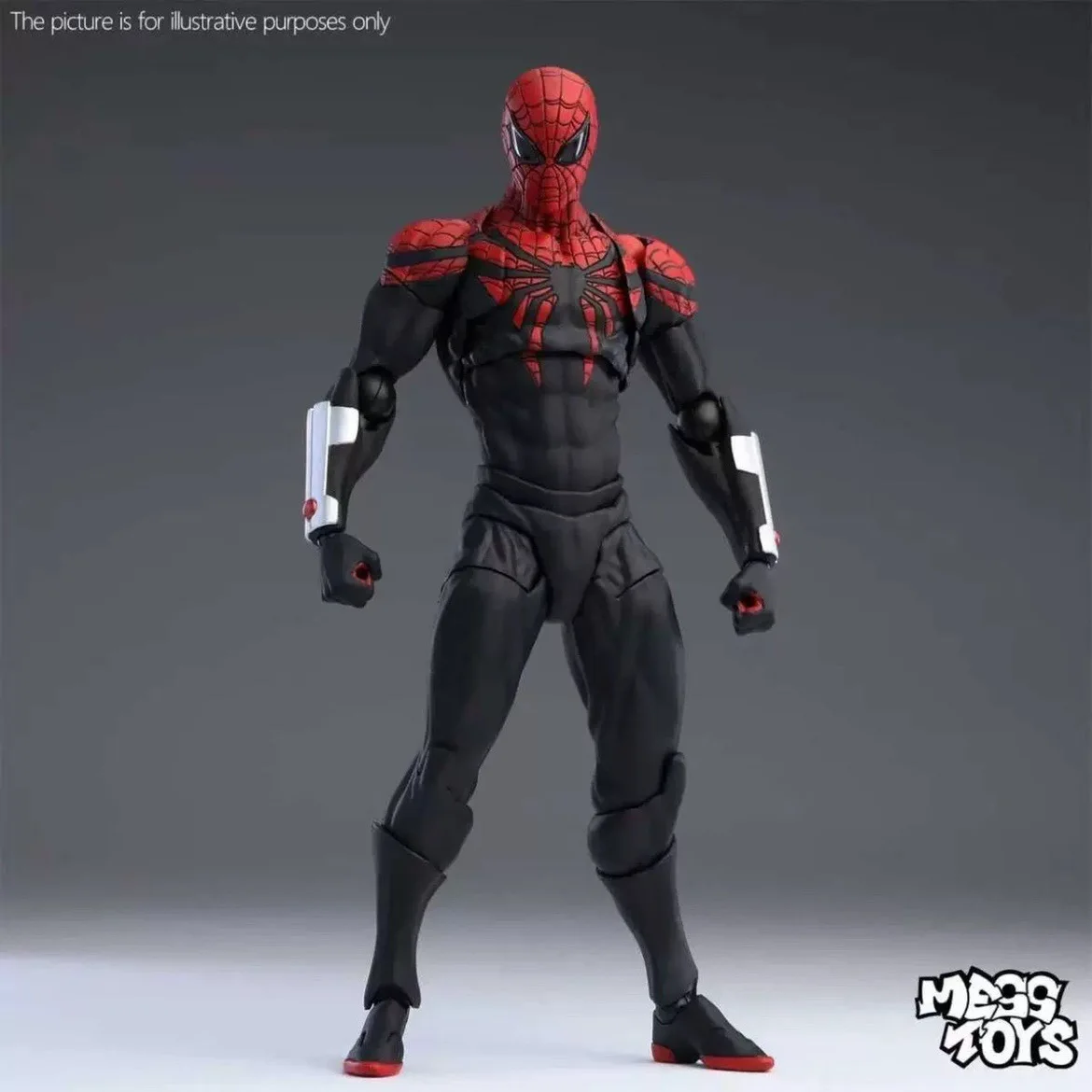 Hot Toys Superior Spider-Man Miles Morales Articulated Action Figure Collectible Toy With Replaceable Heads Hands And Stand