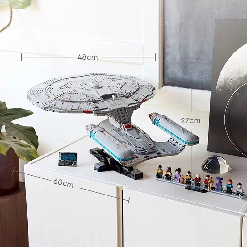 In stock Hot New Aviation enterprise NCC-1701-D ship building block brick model birthday men and women holiday gifts