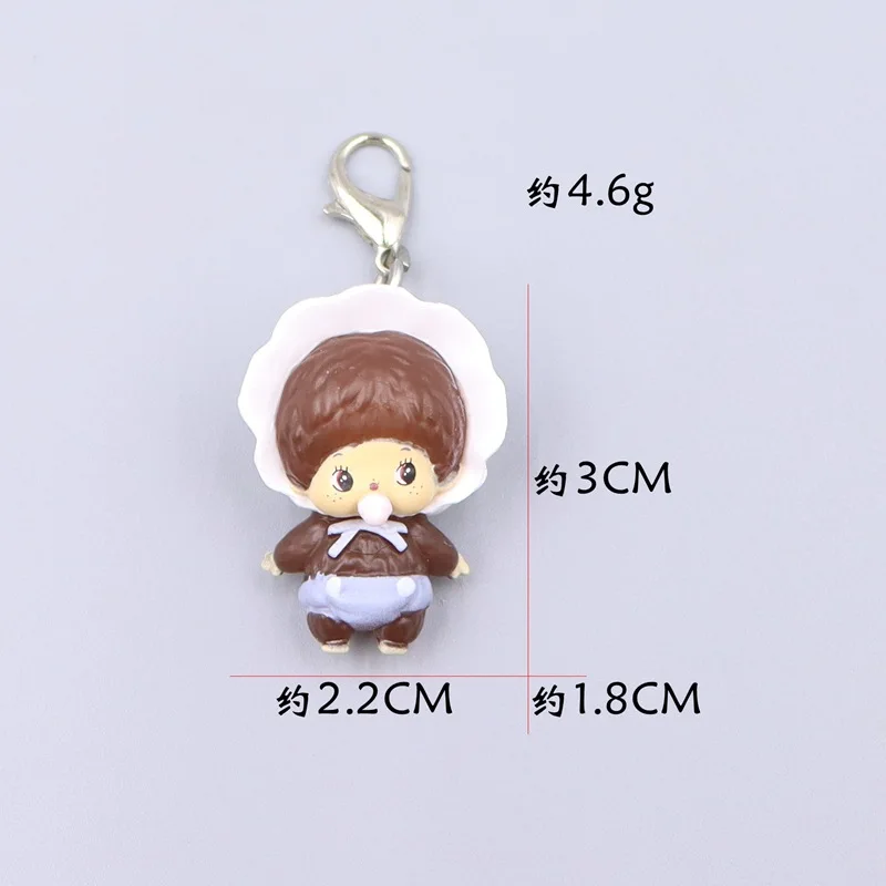1/6pcs For Monqiqi Keychain Pendant Doll Desktop Backpack Pendant Doll Ornament Creative Gifts