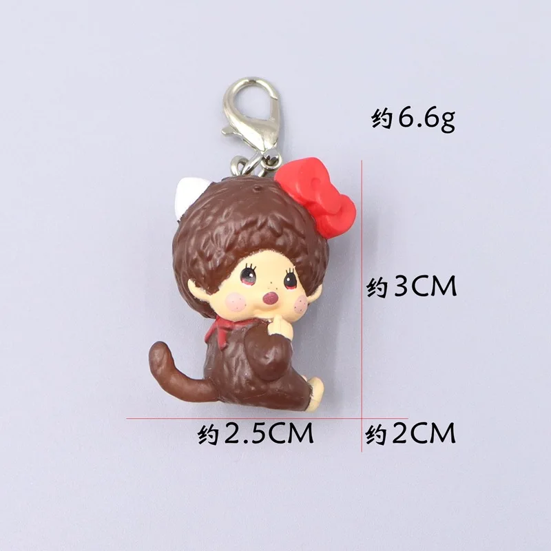 1/6pcs For Monqiqi Keychain Pendant Doll Desktop Backpack Pendant Doll Ornament Creative Gifts