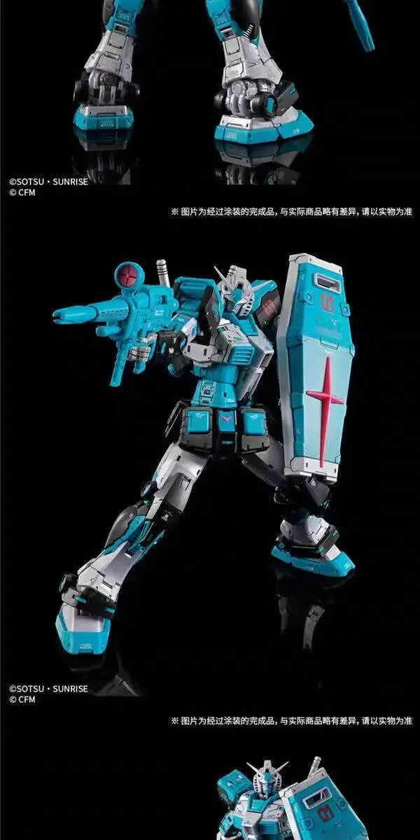 Limited Rg 1/144 Rx-78-2 Ver.2.0 Hatsune Miku Ver. Assembly Model Kit Action Figures Fashionable Plastic Toys Collectable Models