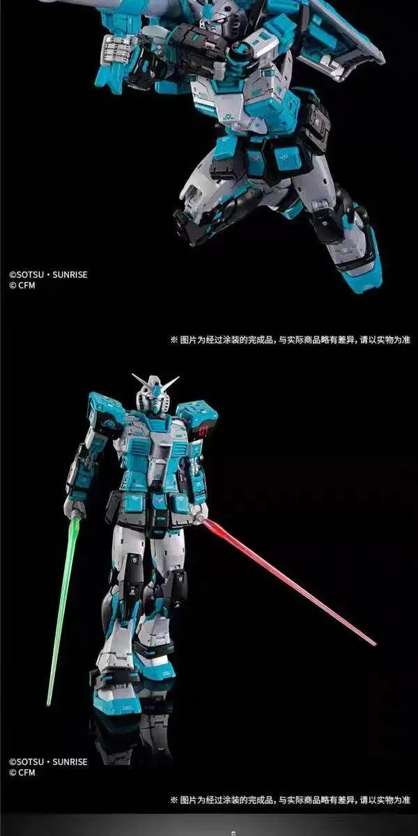 Limited Rg 1/144 Rx-78-2 Ver.2.0 Hatsune Miku Ver. Assembly Model Kit Action Figures Fashionable Plastic Toys Collectable Models
