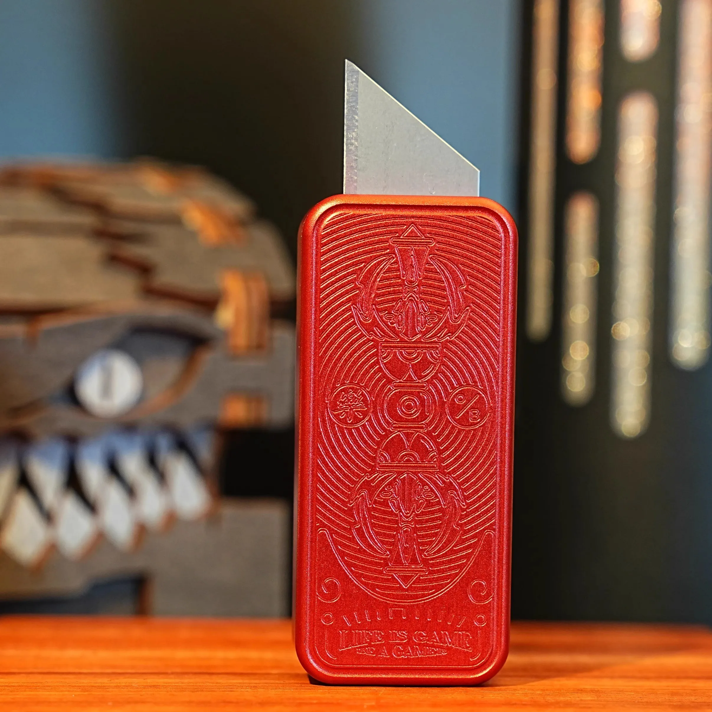 HalooPlayer Utility Knife Fidget Toy Slider Toys Spinner and Stress Reliever Fidgets Antistress Anxiety Toy Metal Autismo EDC