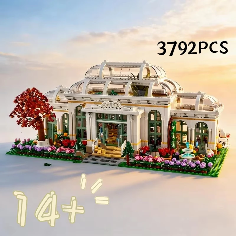2025 brand new 3792 beautiful botanical garden scenes building blocks puzzle model toys for friends birthday Christmas gif