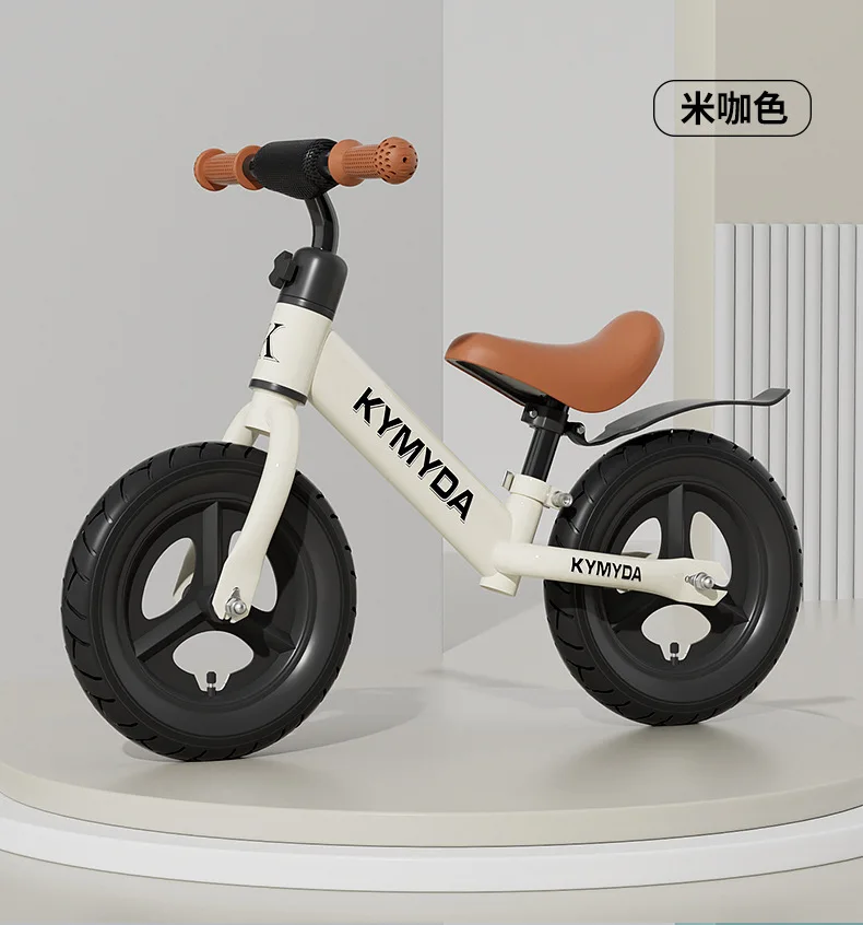 Kids Balance Bike Two In One No Pedal Adjustable Seat Carbon Steel Frame For Toddlers 1 To 6 Years Old Outdoor Riding Toy