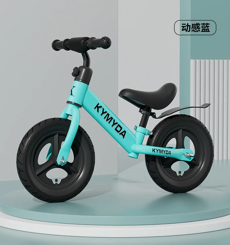 Kids Balance Bike Two In One No Pedal Adjustable Seat Carbon Steel Frame For Toddlers 1 To 6 Years Old Outdoor Riding Toy