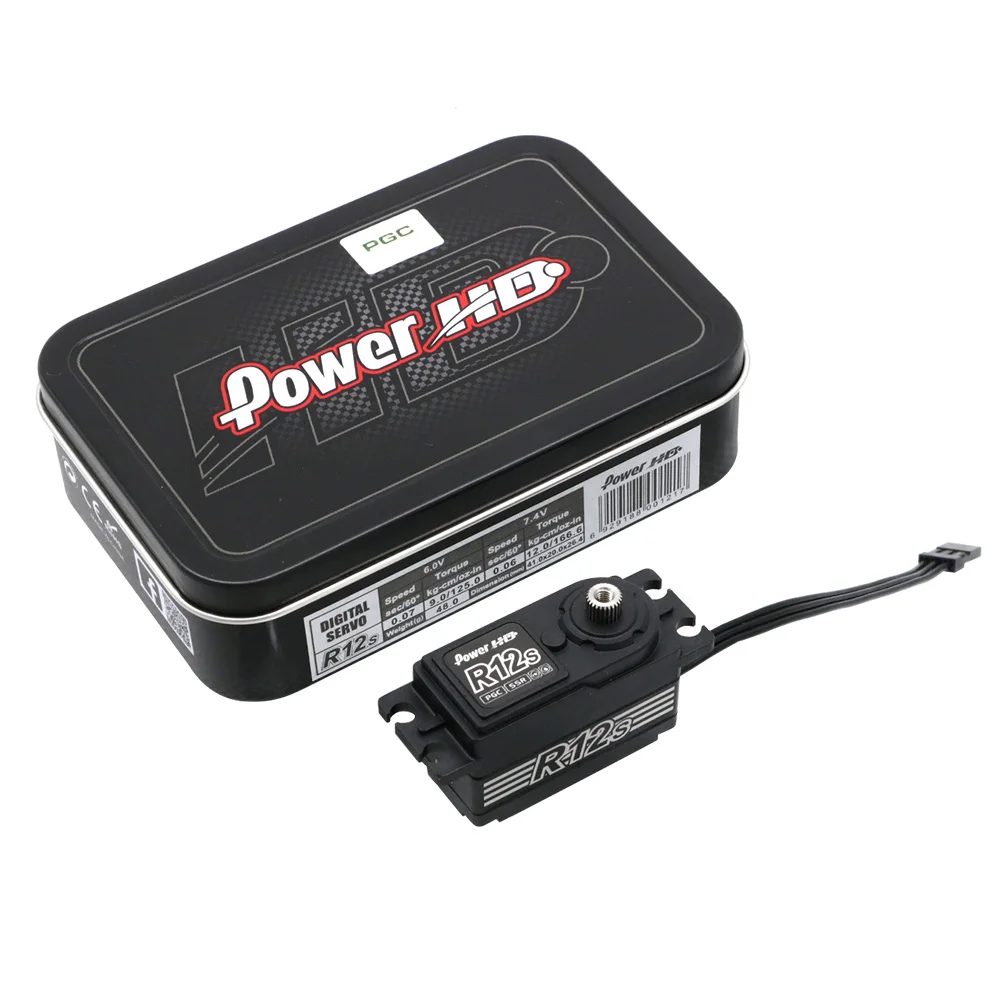 Power HD R12S 12KG High Torgue Brushless Matel Gear Servo 6.0 ~ 8.4V for Rc 1/10 Electric Car