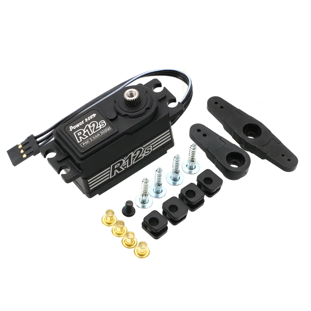 Power HD R12S 12KG High Torgue Brushless Matel Gear Servo 6.0 ~ 8.4V for Rc 1/10 Electric Car