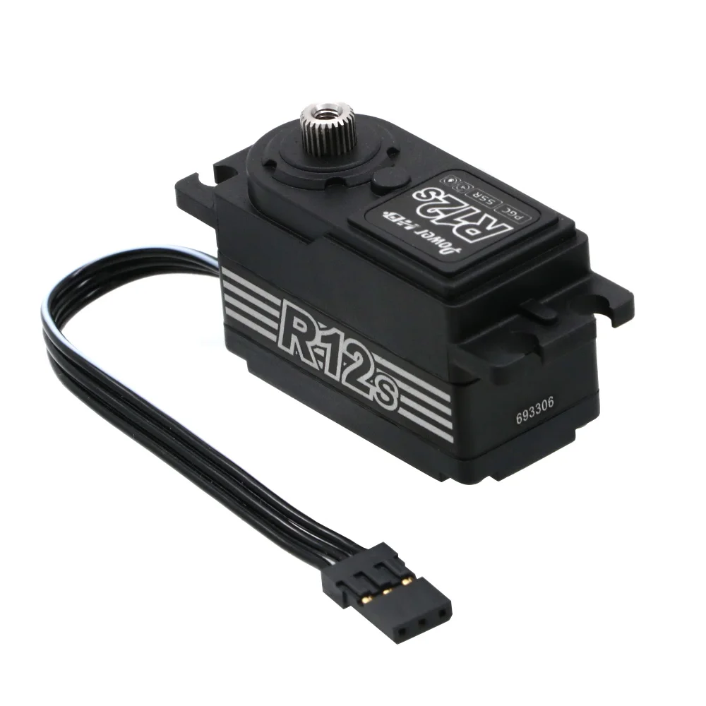 Power HD R12S 12KG High Torgue Brushless Matel Gear Servo 6.0 ~ 8.4V for Rc 1/10 Electric Car