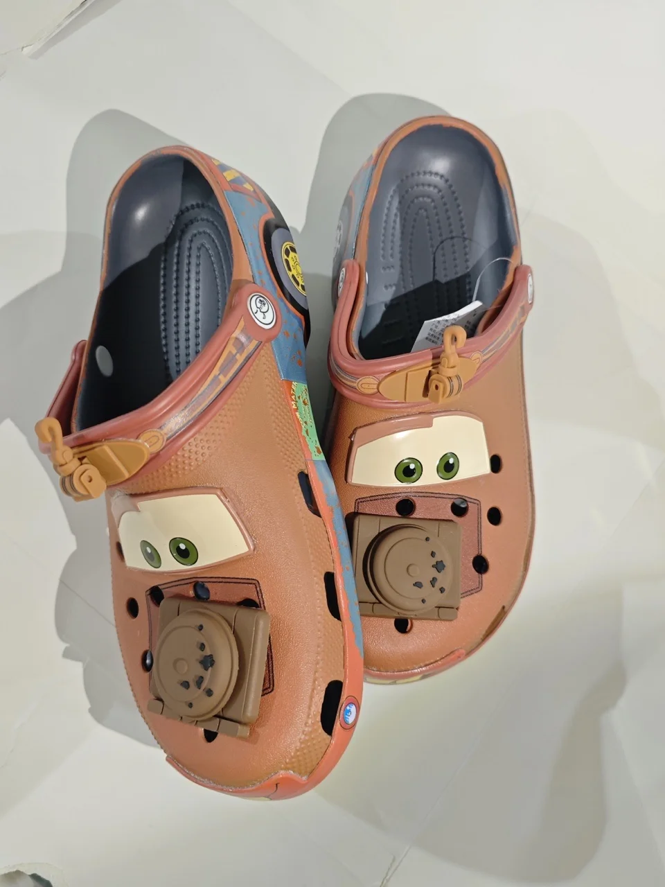 2026 New Summer Cartoon Cars Theme Funny Mater Adult Clogs Non-Slip Breathable Lightweight Beach Shoes Sandals EVA Slippers Gift