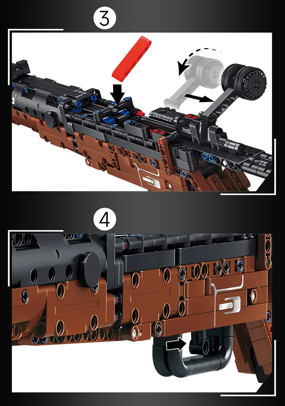 NEW MOC WW2 Military Series 1206pcs Kar98k Rifle Gun Model Building Blocks Kit Assembly 98K Model Bricks Toys For Adult Gift