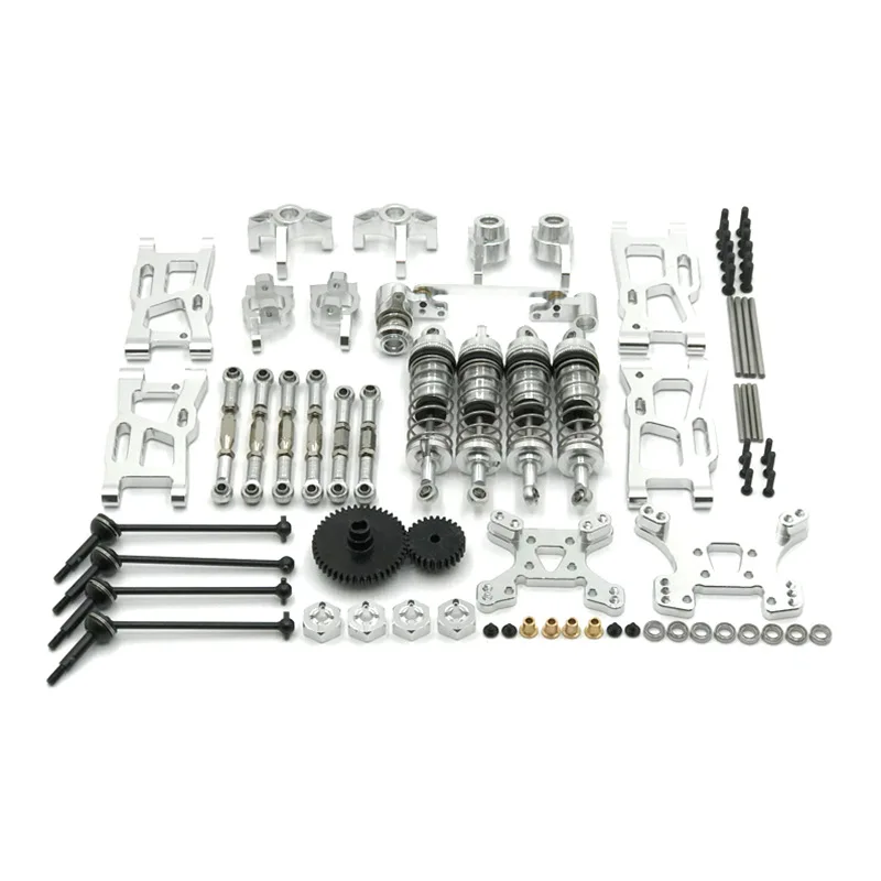 Wltoys 144001 144002 144010 124017 124019 Metal Upgrades Parts Modification Kits Swing Arm Shock Absorber Set RC Car Accessories