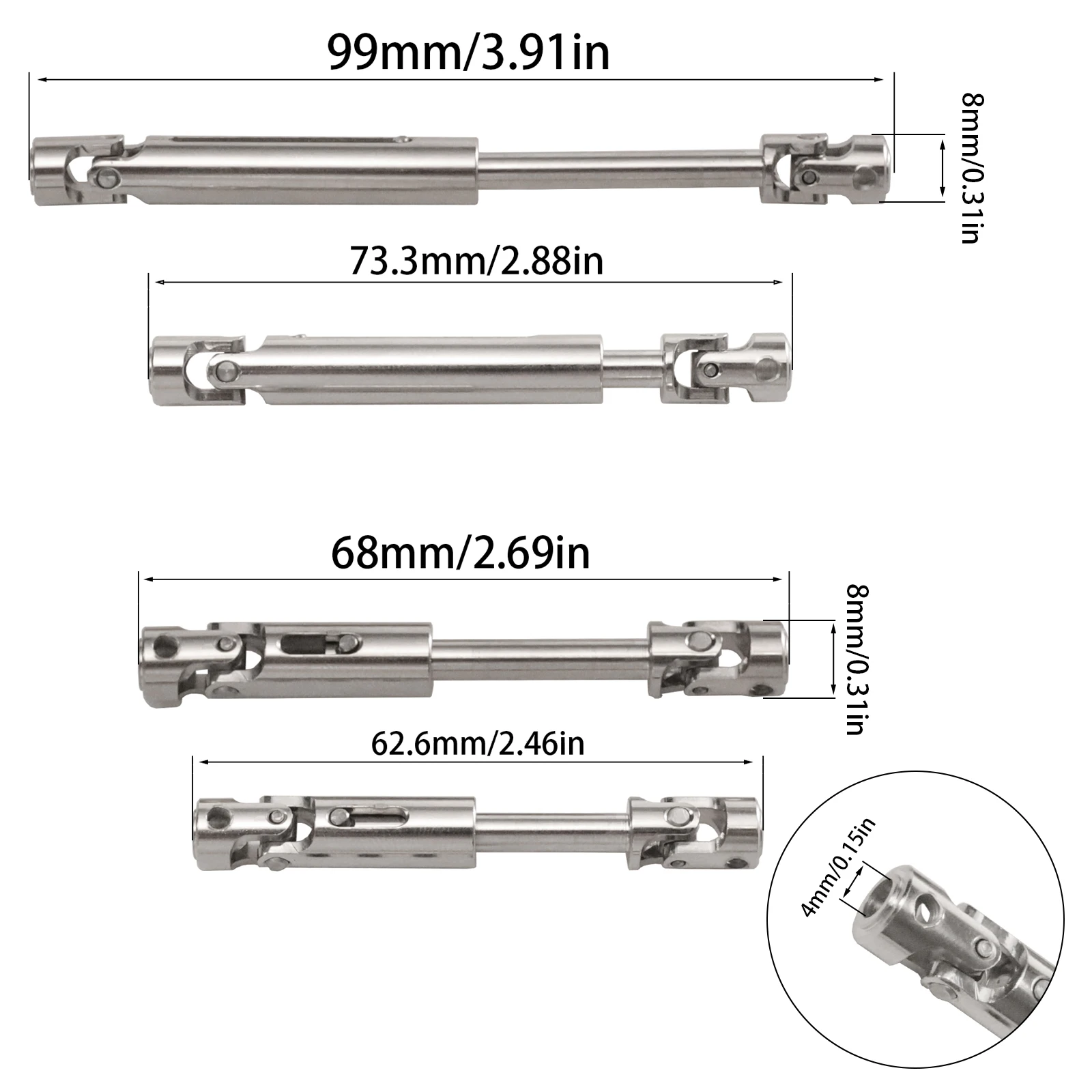 Aluminum Alloy CNC Anodized Full Metal Front Rear Portal Axle Set for JJRC 1/10 C8815 Willys MB Retro Jeep Upgrade Accessories