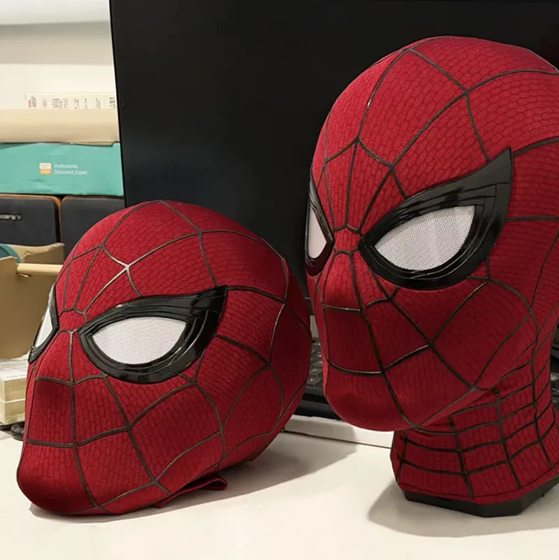 In Stock SpiderMan Brand New Day Adult Cosplay Mask with Magnetic Back Cover 3D Webbing Strips Resin Faceshell Cosplay Helmet