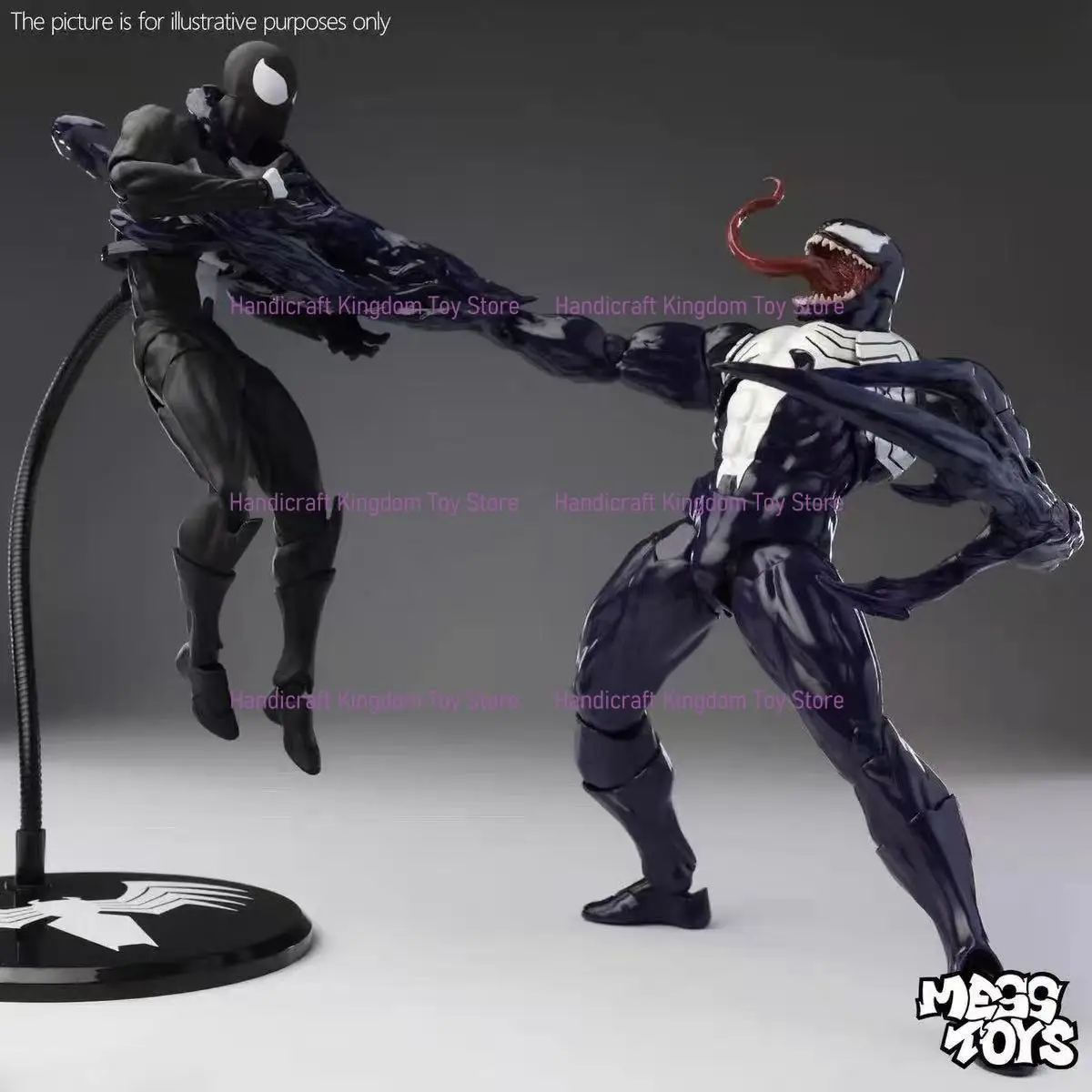 MESS TOYS Venom Ultimate Spider-Man Deadly Neighbor Joint Movable Figure Model Spot