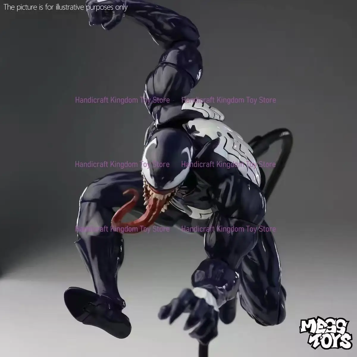MESS TOYS Venom Ultimate Spider-Man Deadly Neighbor Joint Movable Figure Model Spot