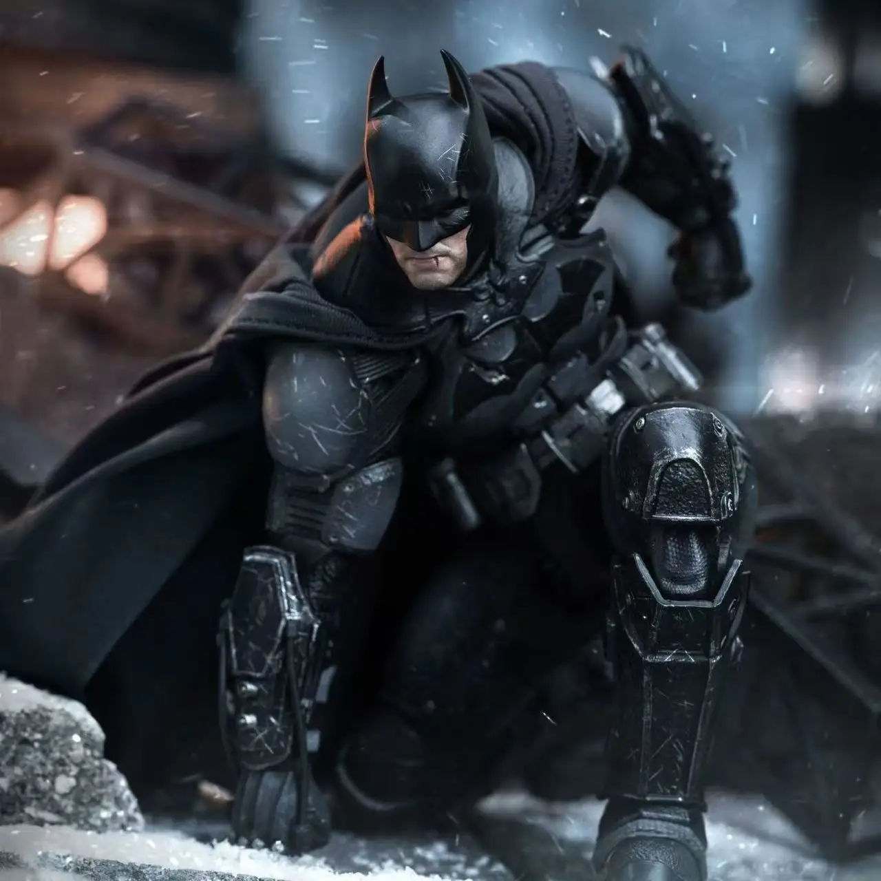 In stock now INART Action MAG-G0007 "Batman: Arkham Origins" battle damaged version 1/12 scale action figure