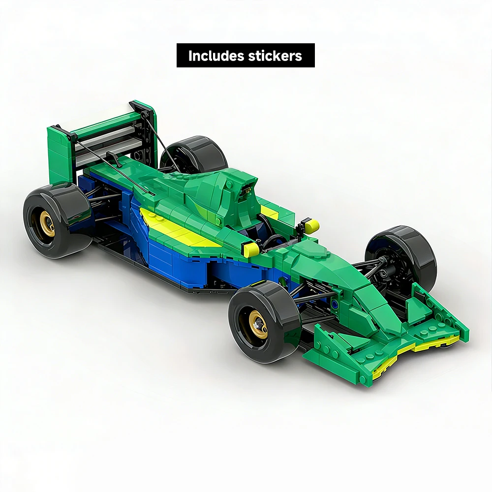 New MOC Speed Racing Series Logo 191 Model Building Blocks DIY Modular Sports Car Assembly Children's Toy Boy Birthday Gift