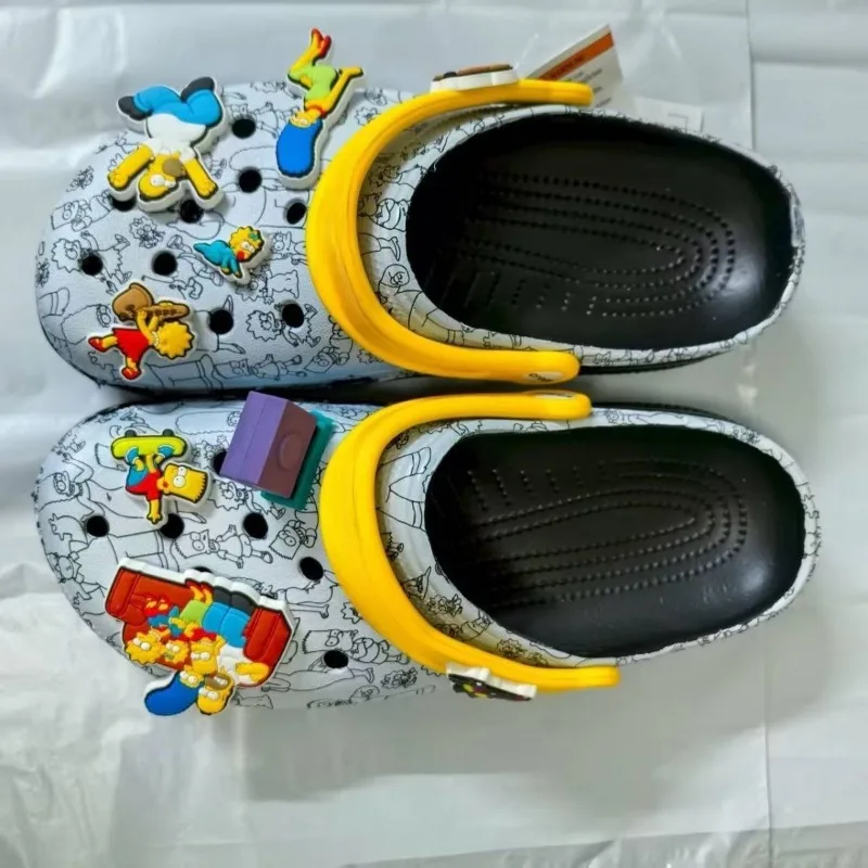 Wholesale 2026 New Anime Cartoon The Simpsons Summer Travel Sandals, Parent-Child Outdoor Non-Slip Breathable Adult Beach Shoes