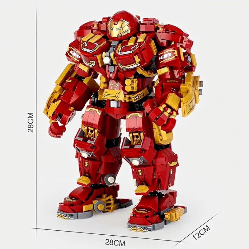 Superheroes MOC Building Blocks Sets Iron Mecha Hulkbuster Robot Bricks Model Creative Collectible Toys Holiday Gifts 2000+pcs