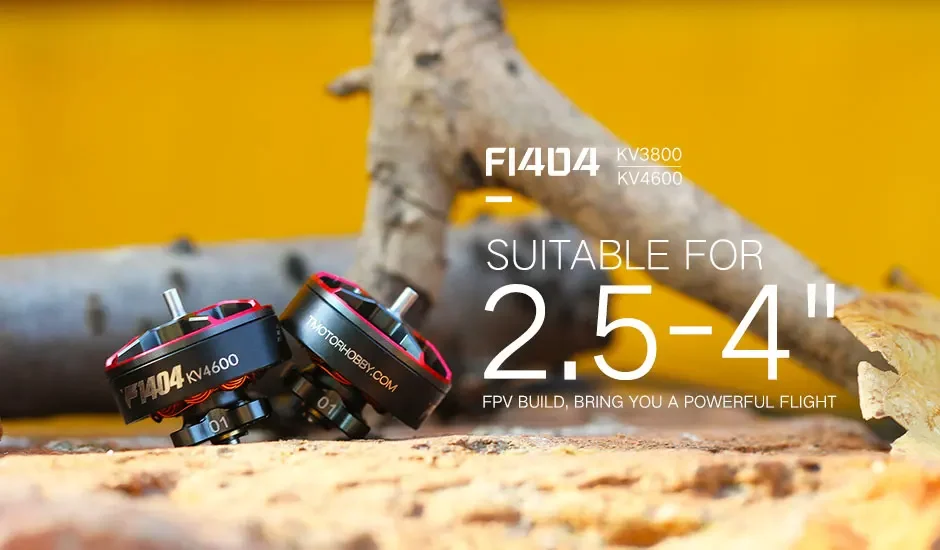 T-Motor F1404 1404 2900 3800 4600KV 3-4S Lipo FPV Brushless Motor 1.5mm Shaft 2.5-4inch Cinewhoop Dutcted RC Racing Drones