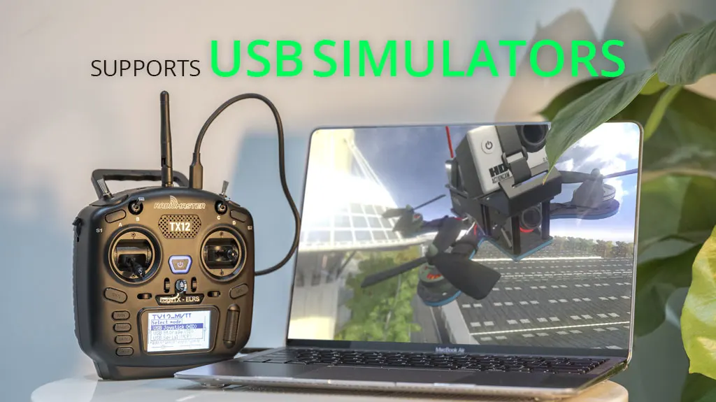 RadioMaster TX12 MKII 16CH ELRS CC2500 Hall Gimbals Radio Transmitter Support OPENTX EDGETX
