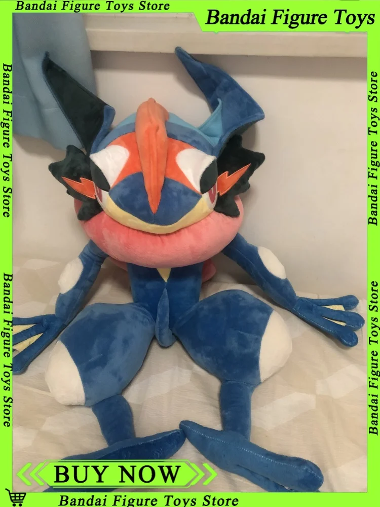 Large 150CM Animals Pokemon Kawai Greninja Plush Toys Soft Stuffed Doll Cute Throw Pillow Room Decor 70CM Children Birthday Gift