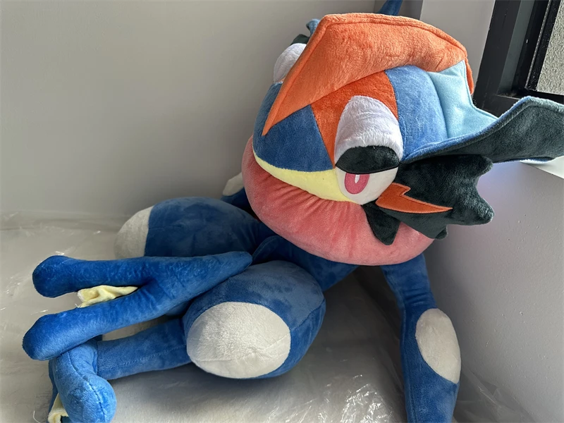 Large 150CM Animals Pokemon Kawai Greninja Plush Toys Soft Stuffed Doll Cute Throw Pillow Room Decor 70CM Children Birthday Gift