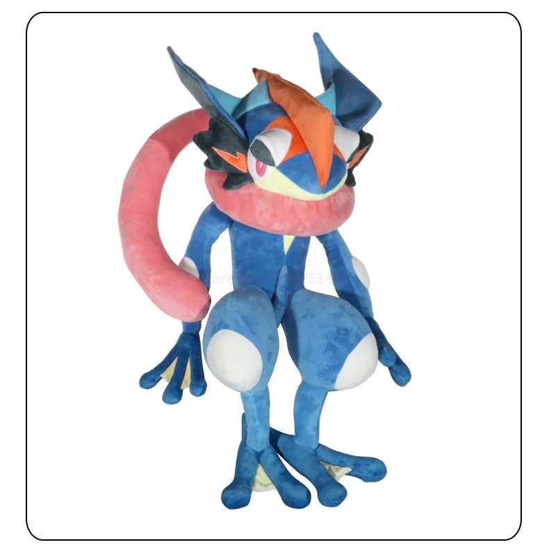 Large 150CM Animals Pokemon Kawai Greninja Plush Toys Soft Stuffed Doll Cute Throw Pillow Room Decor 70CM Children Birthday Gift