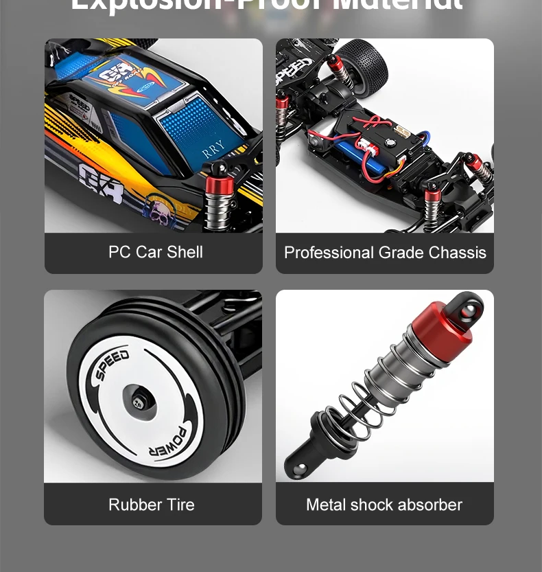 New WLtoys 244016 RC Car 1:24 Electric Racing High-Speed ​​RC All-Terrain Drift Car Model 25 Km/h Toys For Kids And Adult Gift