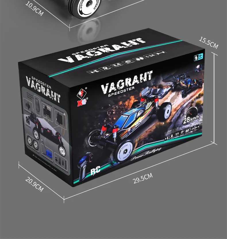 New WLtoys 244016 RC Car 1:24 Electric Racing High-Speed ​​RC All-Terrain Drift Car Model 25 Km/h Toys For Kids And Adult Gift