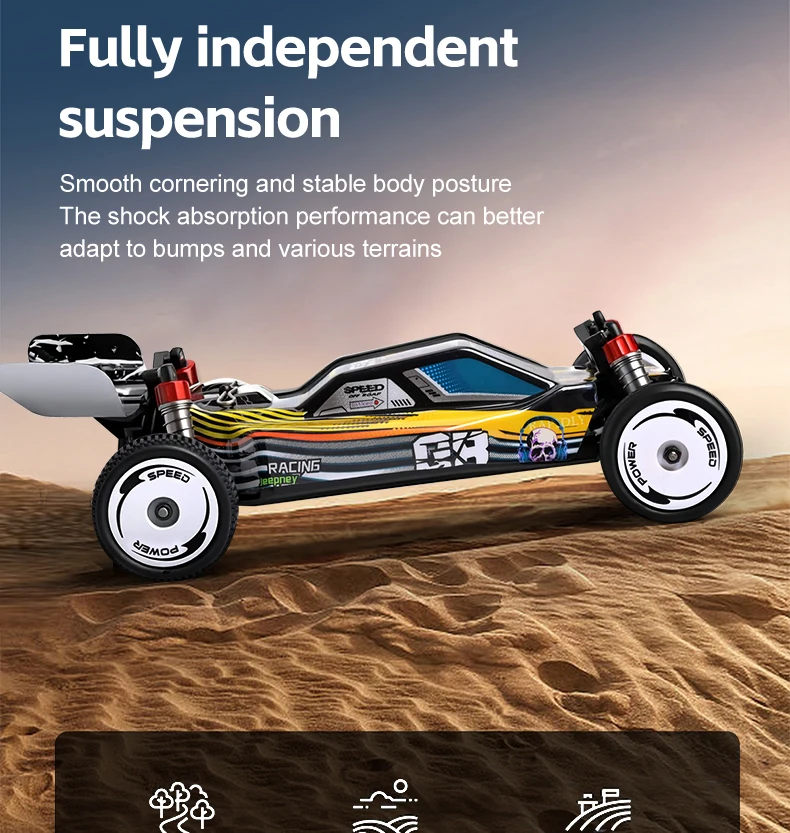 New WLtoys 244016 RC Car 1:24 Electric Racing High-Speed ​​RC All-Terrain Drift Car Model 25 Km/h Toys For Kids And Adult Gift