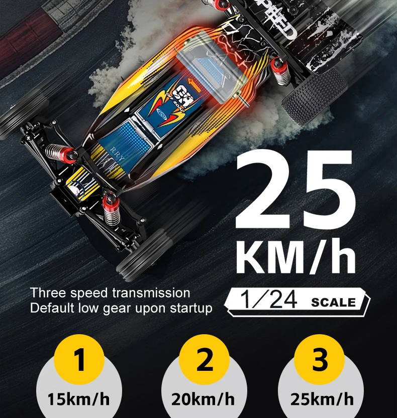 New WLtoys 244016 RC Car 1:24 Electric Racing High-Speed ​​RC All-Terrain Drift Car Model 25 Km/h Toys For Kids And Adult Gift