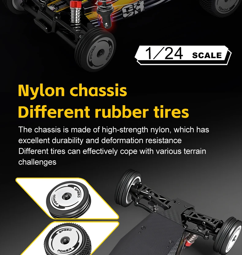 New WLtoys 244016 RC Car 1:24 Electric Racing High-Speed ​​RC All-Terrain Drift Car Model 25 Km/h Toys For Kids And Adult Gift