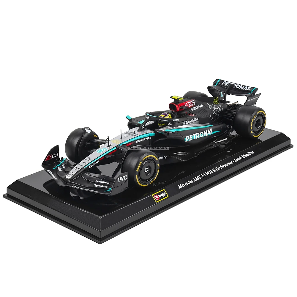 Bburago 1:24 2022~2025 Mercedes W15 44# Hamilton 63# Russell F1 series various styles Red Bull Ferrari McLaren Alloy car model